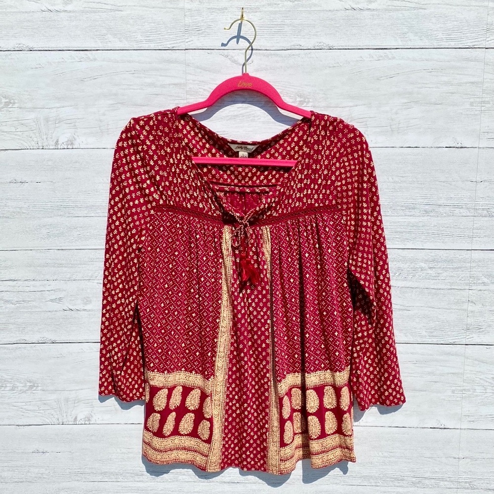 Lucky brand peasant top